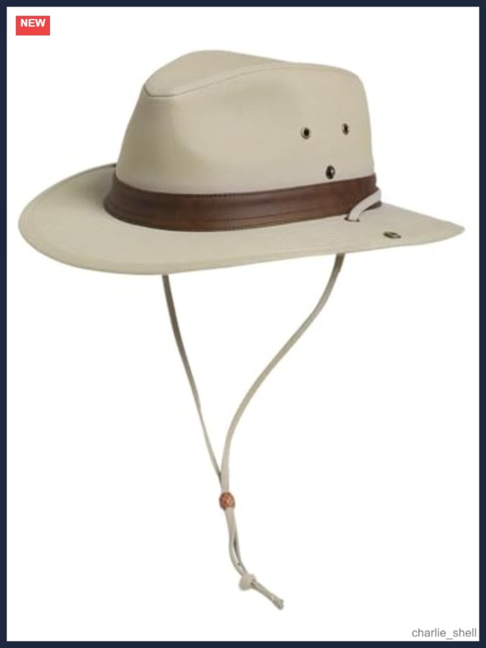 UPF 50+ Wide Brim Safari Sun Hat Cotton Canvas Adjustable